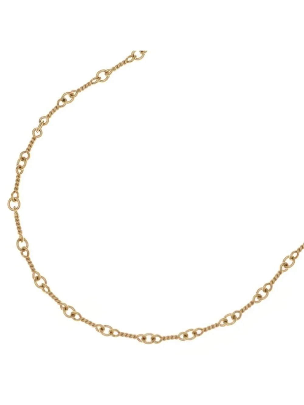 Chrome Hearts 22K Neckchain Twist Chain Necklace Gold